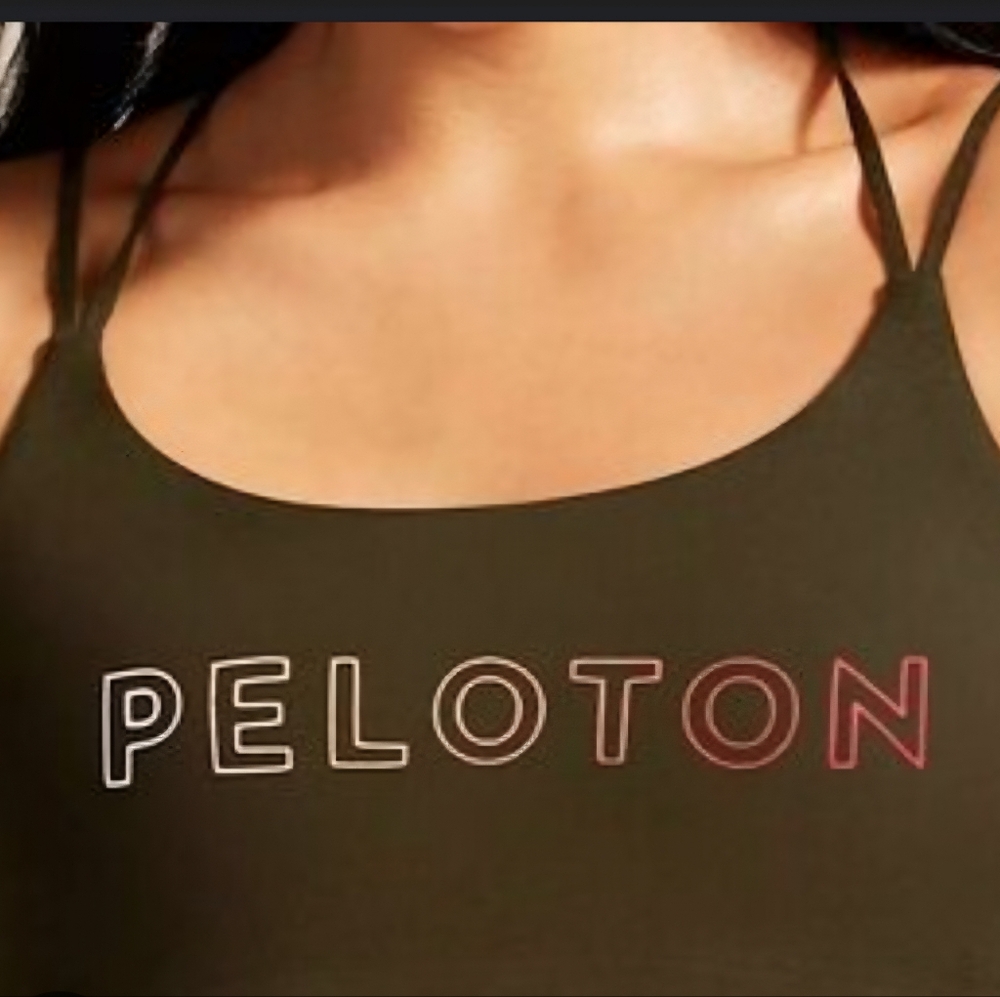 Peloton Spell Out Strappy Gym Sports Bra